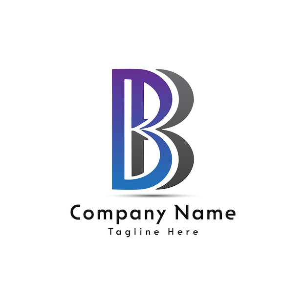 BB letter logo design icon