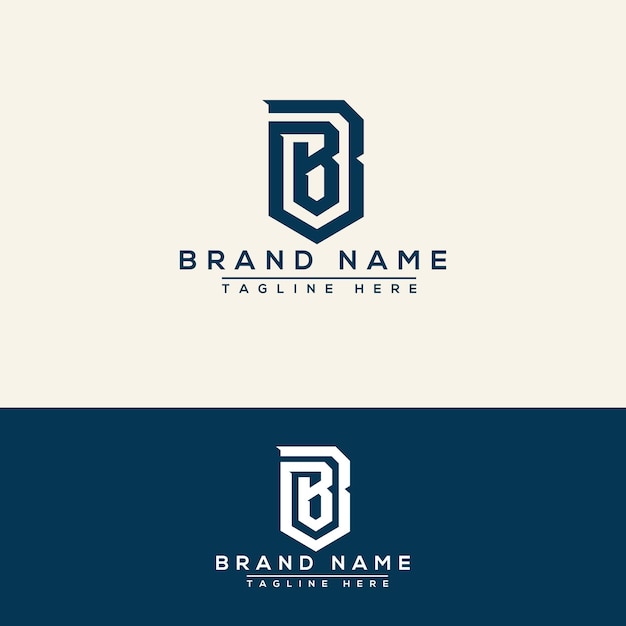 Vettore bb logo design template elemento di branding grafico vettoriale.