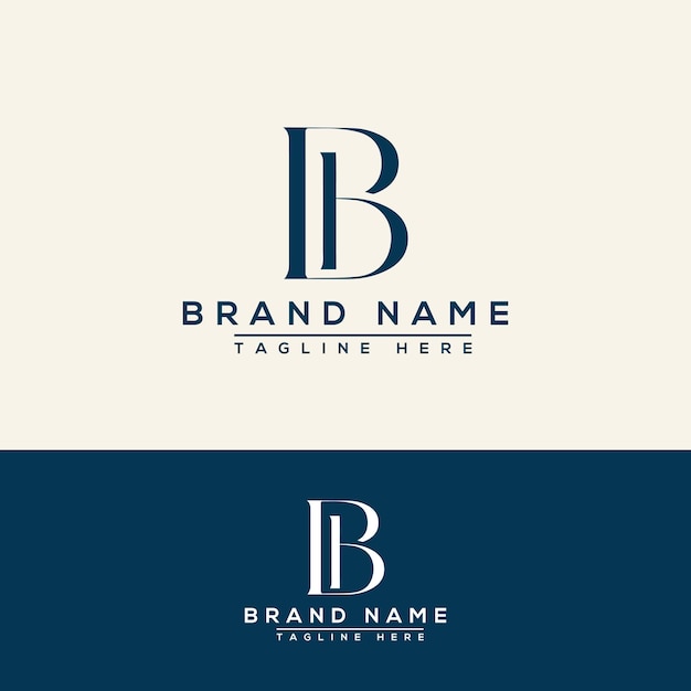 BB Logo Design Template Vector Graphic Branding Element.