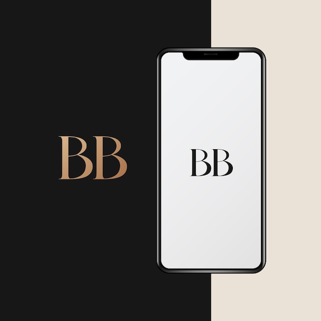 BB logo design vector image