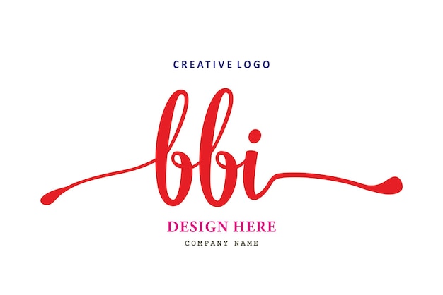 BBI lettering logo is simple easy to understand and authoritative