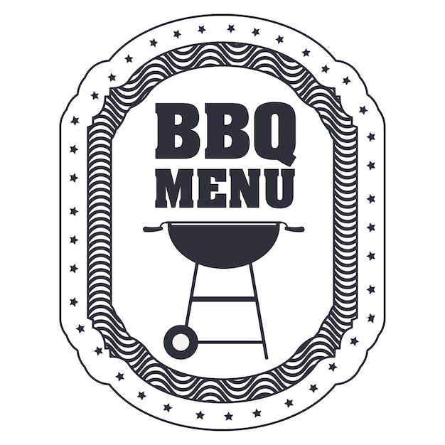 Vector bbq badge