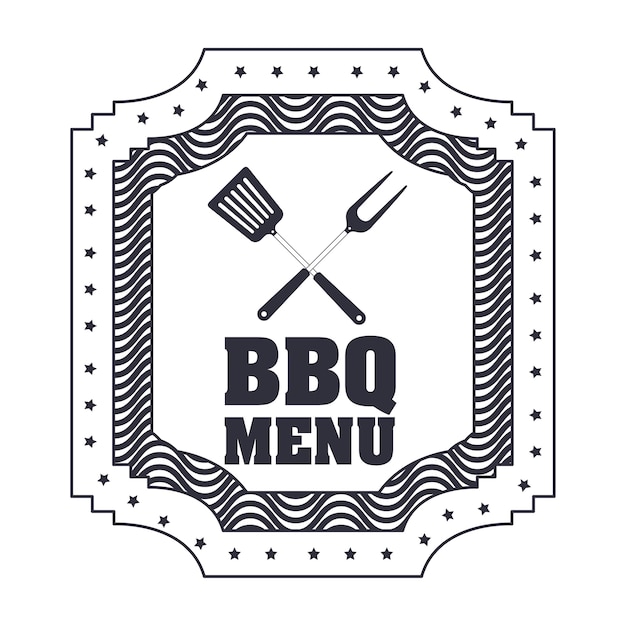 Вектор Значок bbq