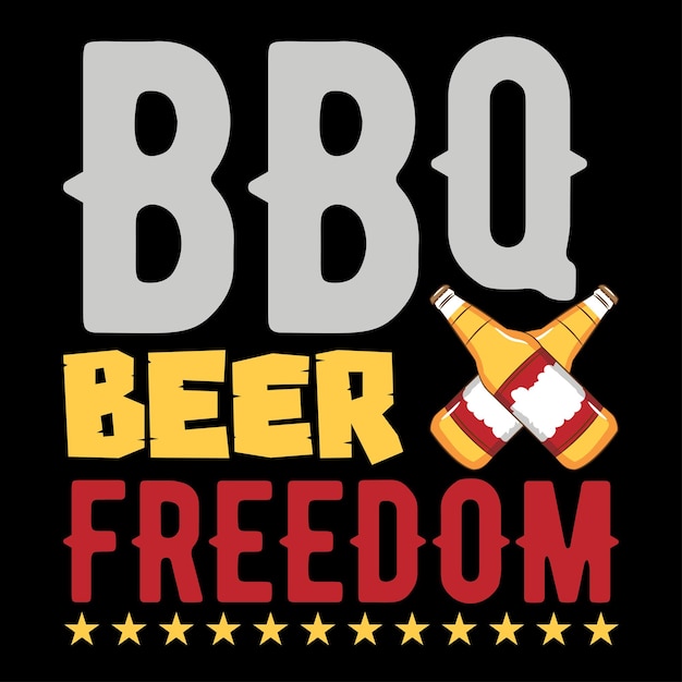 Vector bbq gill bbq illustration logo design