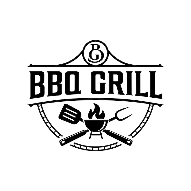 Bbq grill logo design