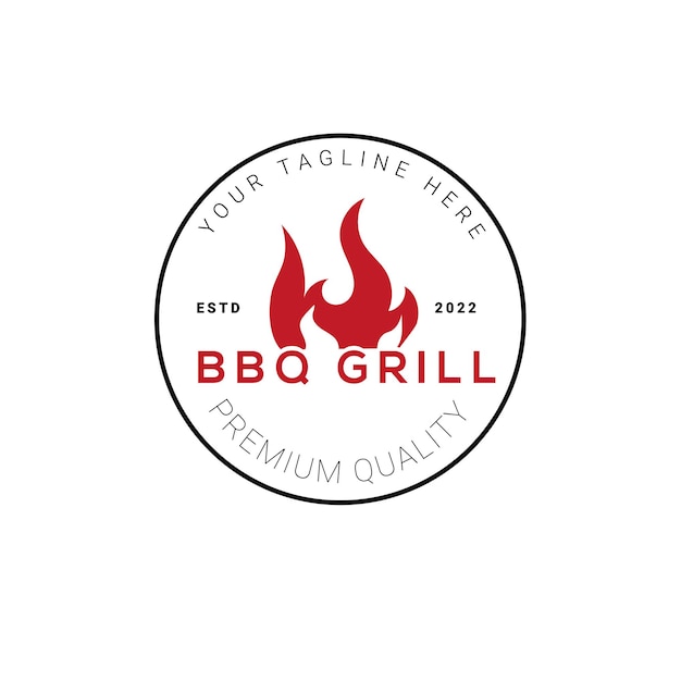 BBQ-grill logo-ontwerp