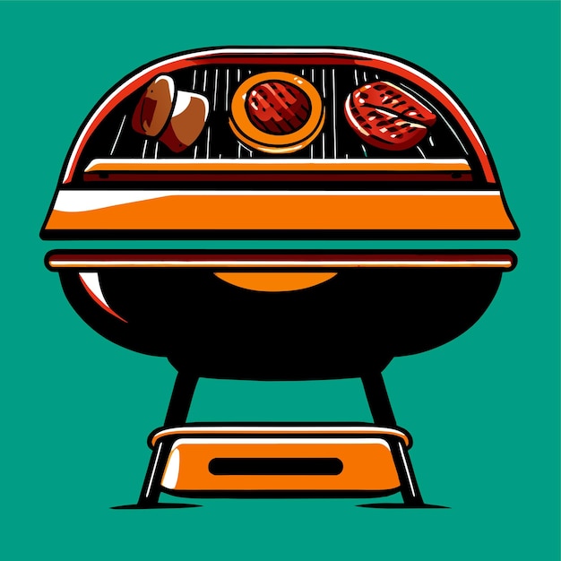 Vector bbq grill vector