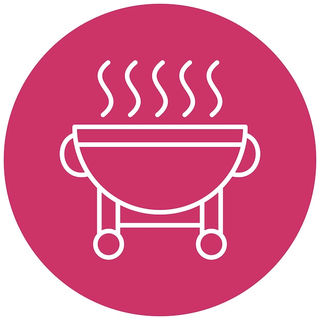 Bbq Grilll Icon Style