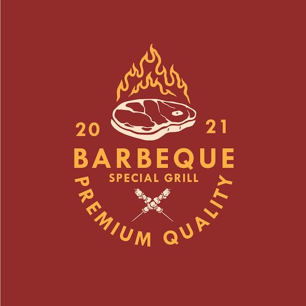 Design del logo del bbq