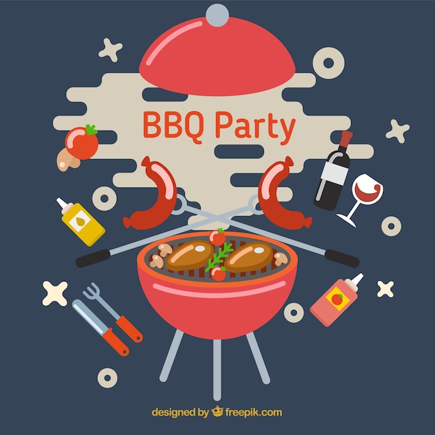 Bbq party in design piatto