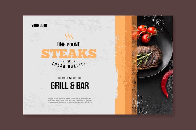 Bbq picnic with cherry tomatoes banner