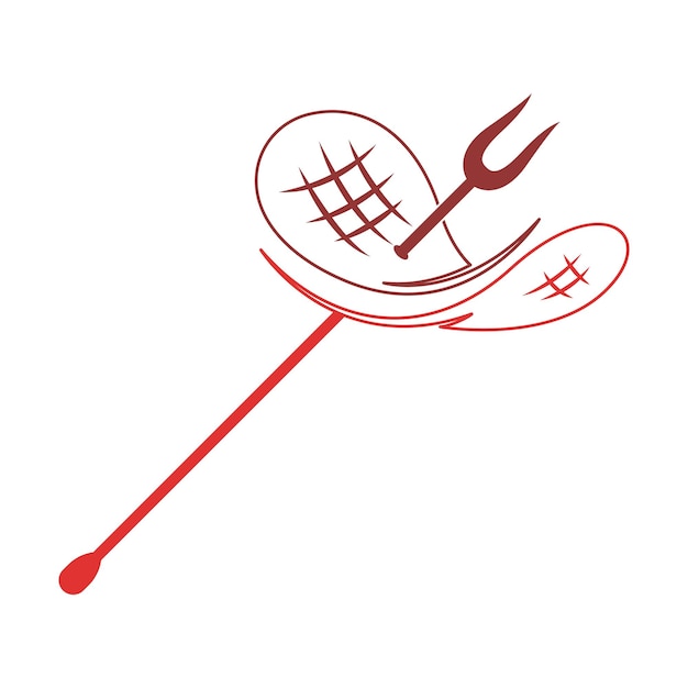 BBQ-pictogram logo ontwerp