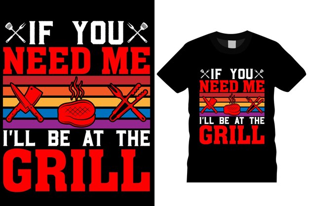 BBQ Premium vector typography tshirt design Perfect for print Template