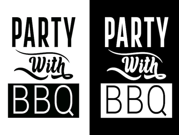 Vector bbq t shirt design vector