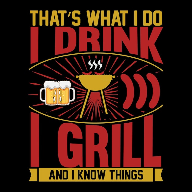 Bbq  t-shirt design