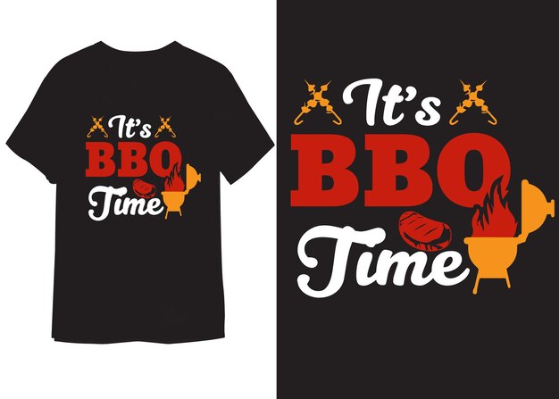 Vector bbq t-shirt ontwerp