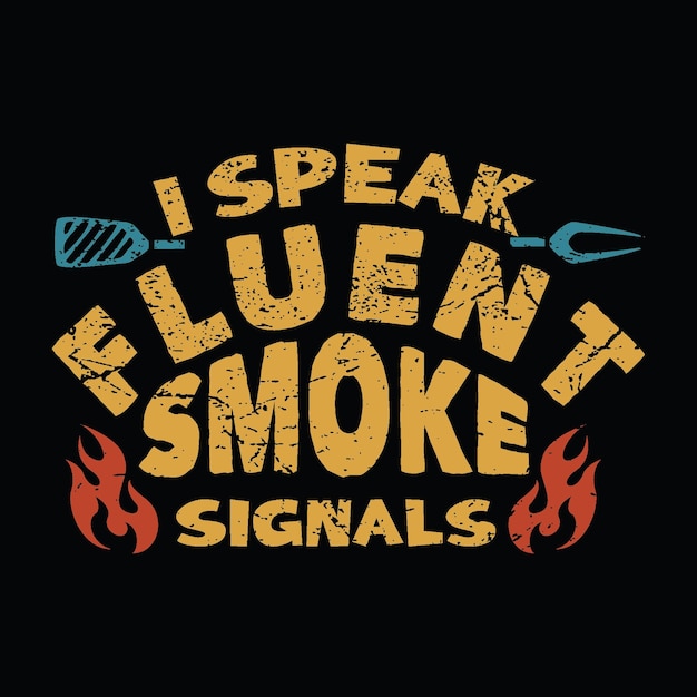 BBQSmokehouseSayingInTypeLockupLogoFOrTShirtDesign