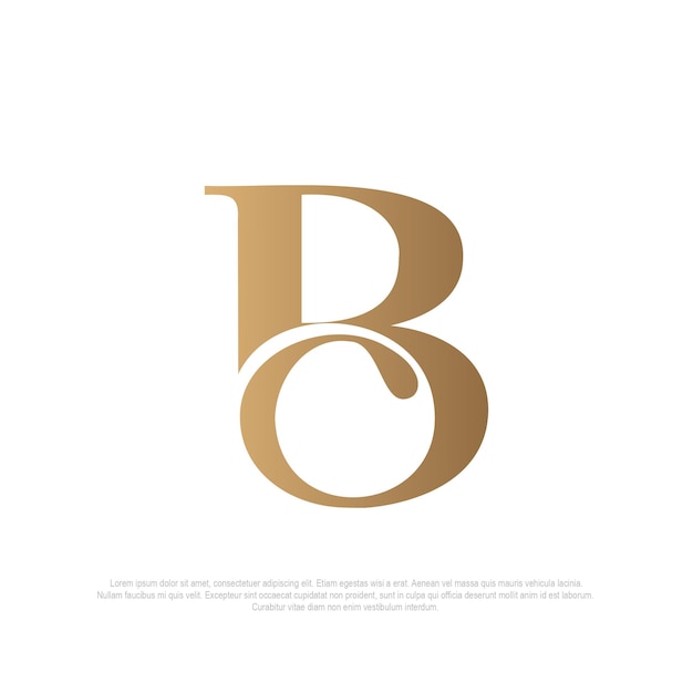 Bc elegante logo monogramma