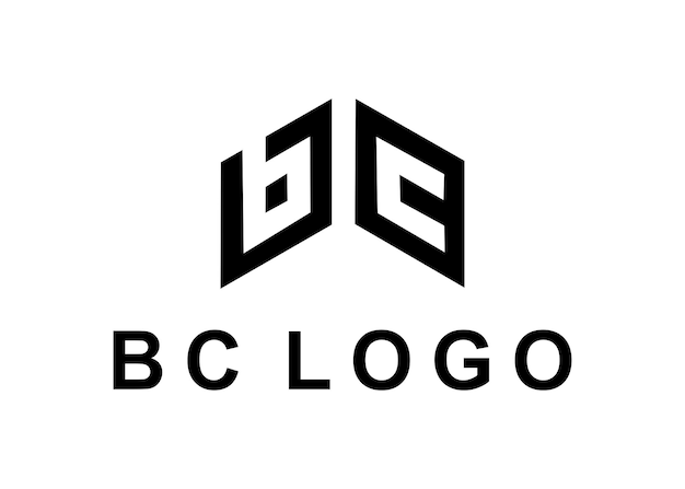 Vector bc logo design vector illustration