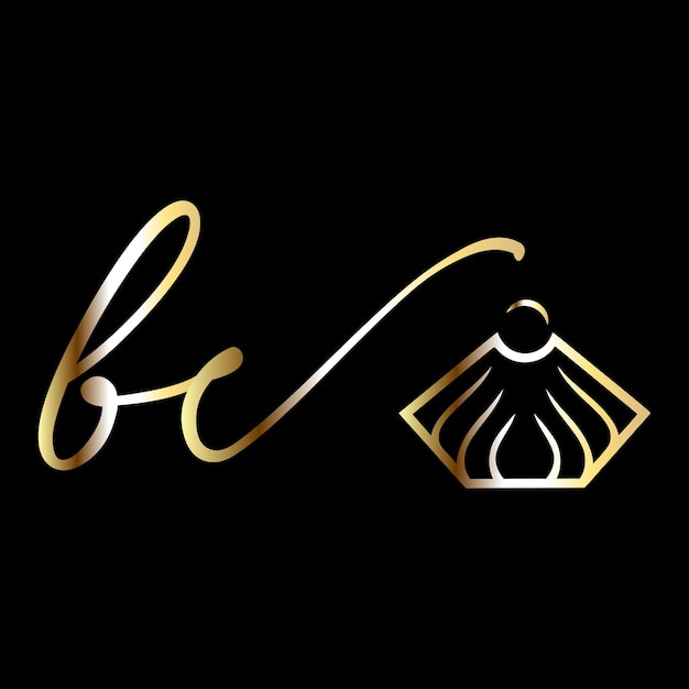 Вектор Векторный шаблон логотипа ювелирных изделий bc monograms