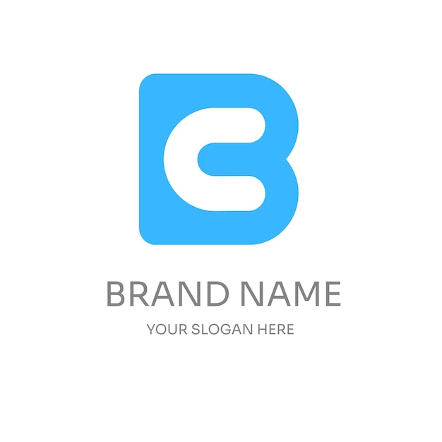 BC214 letter BC logo design