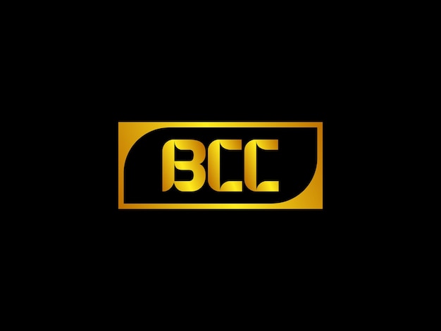 Vector bcc logo on a black background