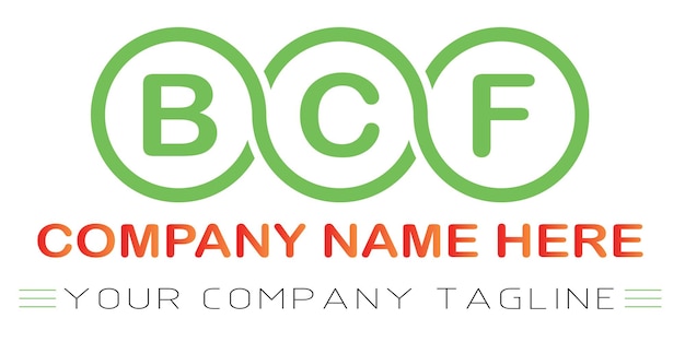 BCF Letter Logo Design