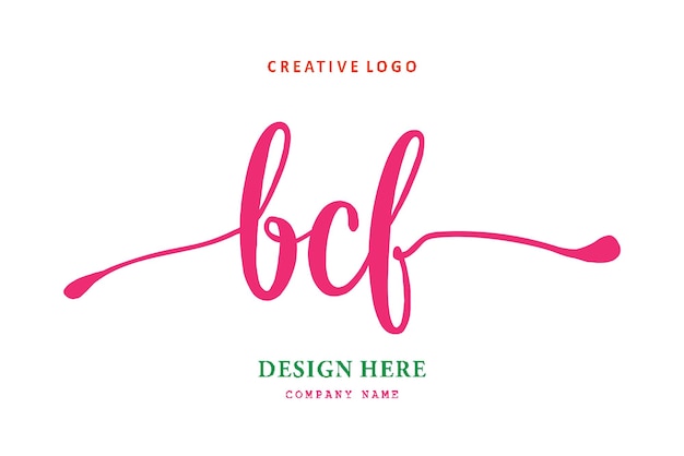 BCF-letterlogo is eenvoudig, gemakkelijk te begrijpen en gezaghebbend