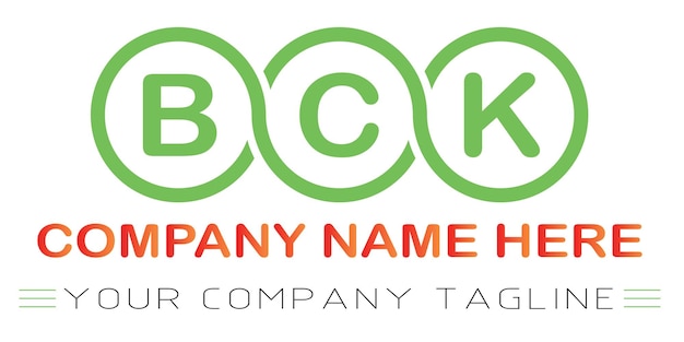 BCK Letter Logo Design