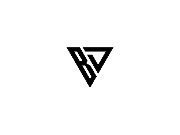 Vector bd-logo ontwerp