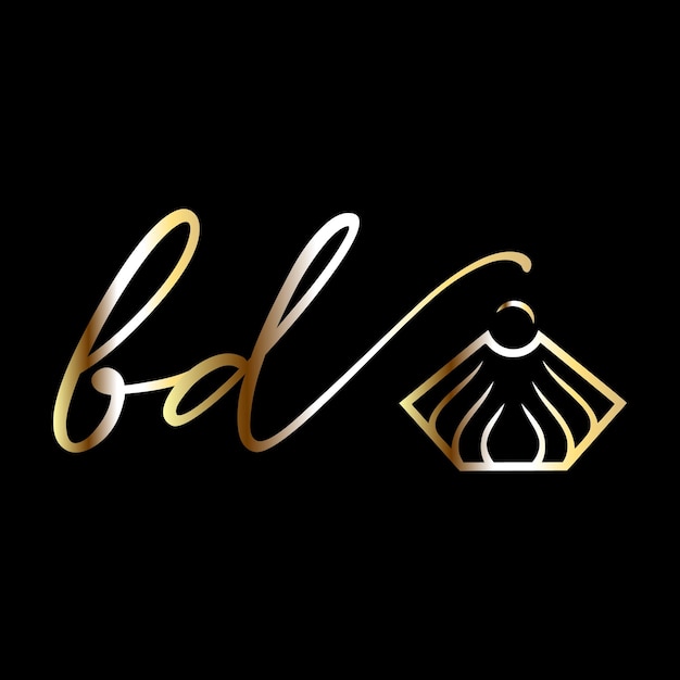 BD Monograms logo jewelry logo vector template