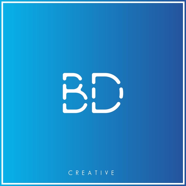 Вектор bd premium vector последний дизайн логотипа creative logo vector иллюстрация логотипа буквы logo creative