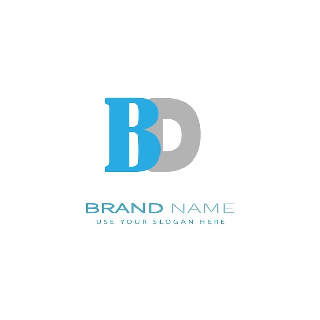 BD506 letter BD logo design