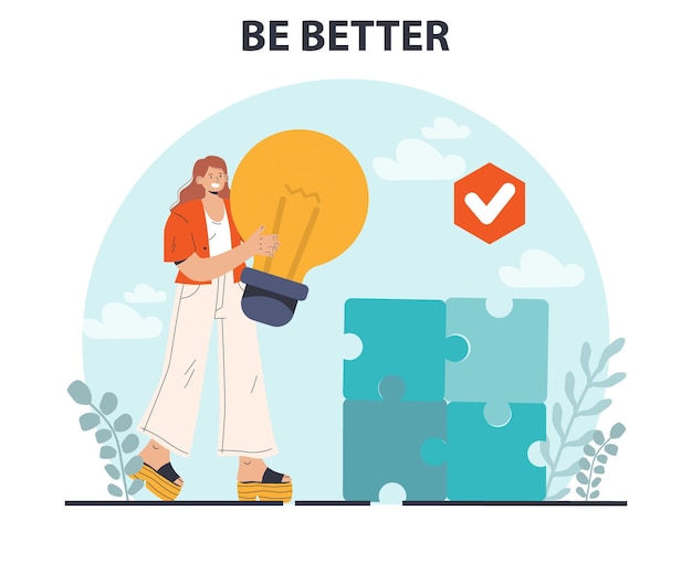 「Be better」のコンセプト 教育と自己啓発 増加中