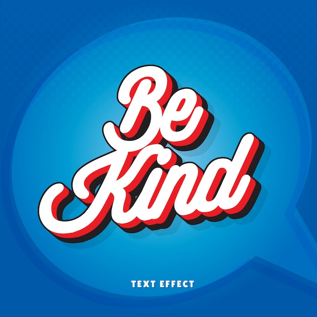 Be kind text effect