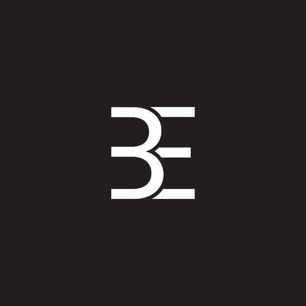 BE Letter Logo Monogram B and D Monogram Design BD Initials Letter