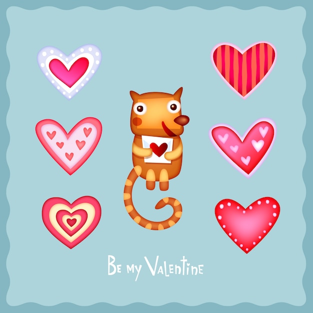 Vector be my valentine