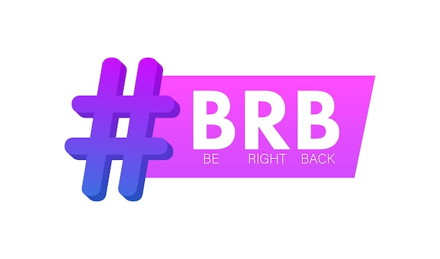 brb. (Be Right Back) | Art Print