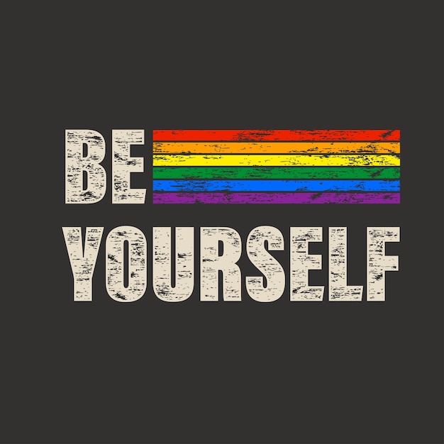 Be yourself text wallpaper