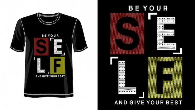 be yourself typography