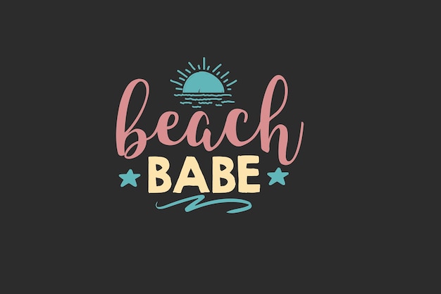 beach babe vector file