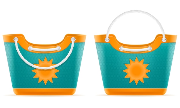 Beach bag for women stock vector illustration