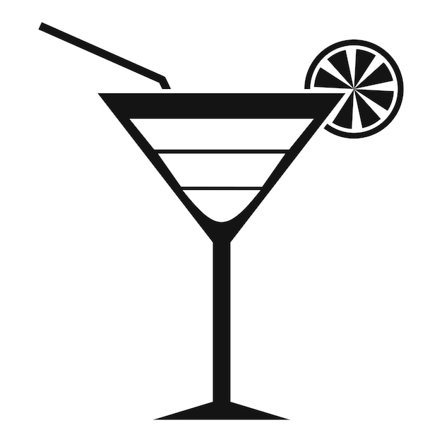 Beach cocktail icon Simple illustration of beach cocktail vector icon for web