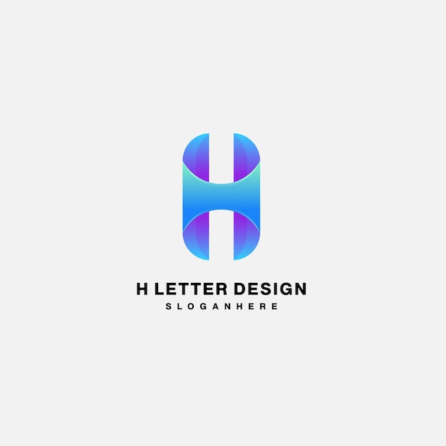 Beach icon design color gradient