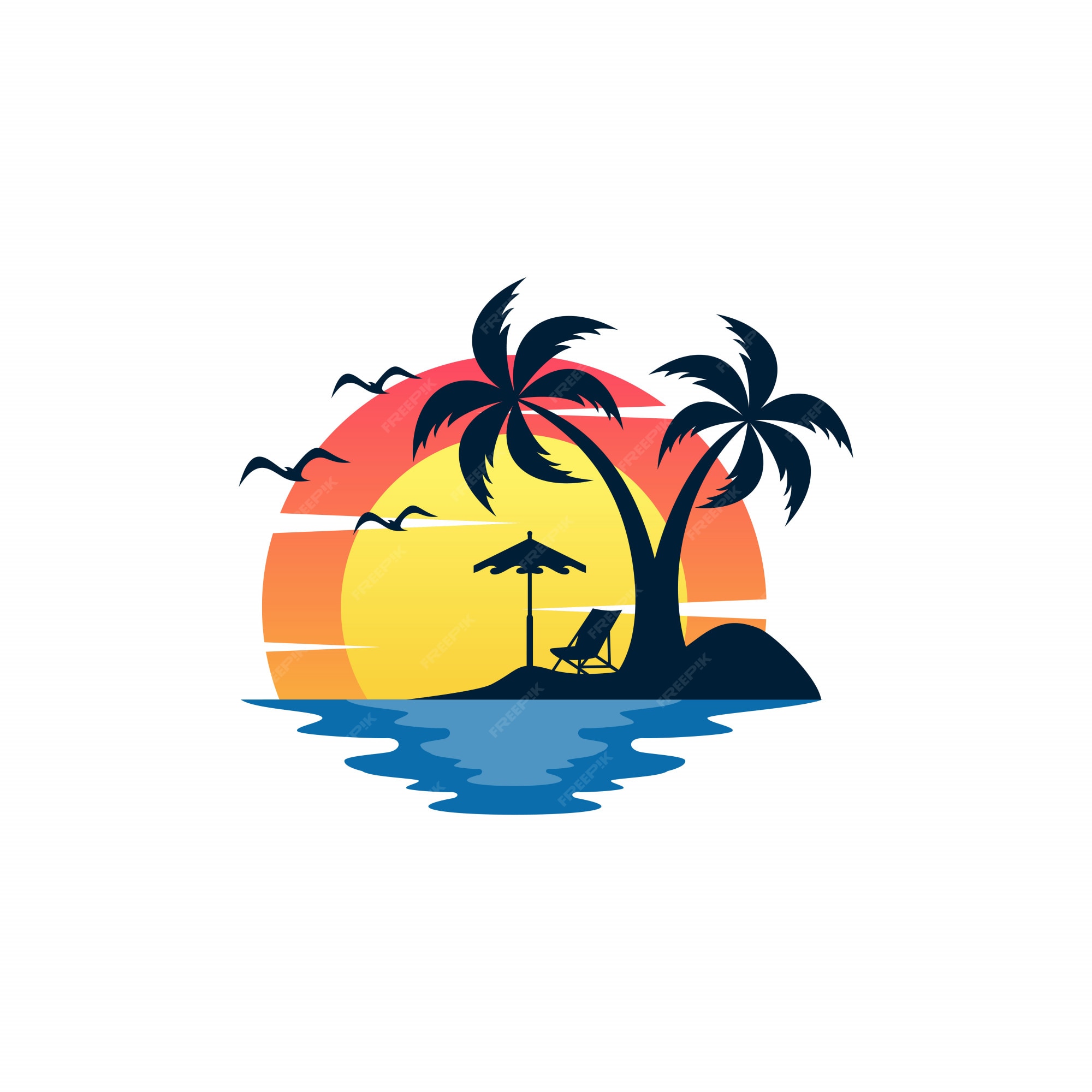 travel beach logo