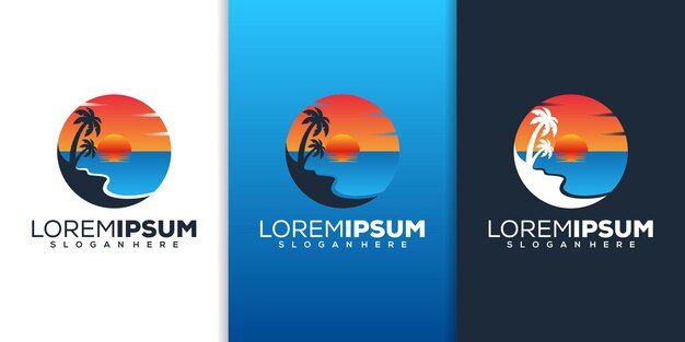 Beach logo design