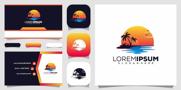 Beach logo design