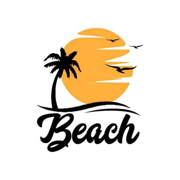 Beach logo design