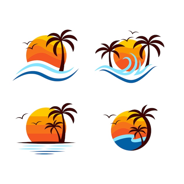 Beach logo design