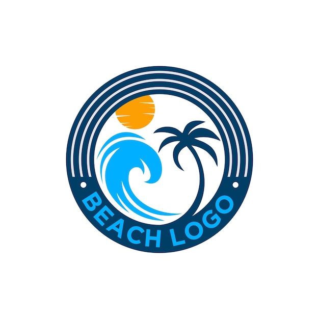 Beach logo design